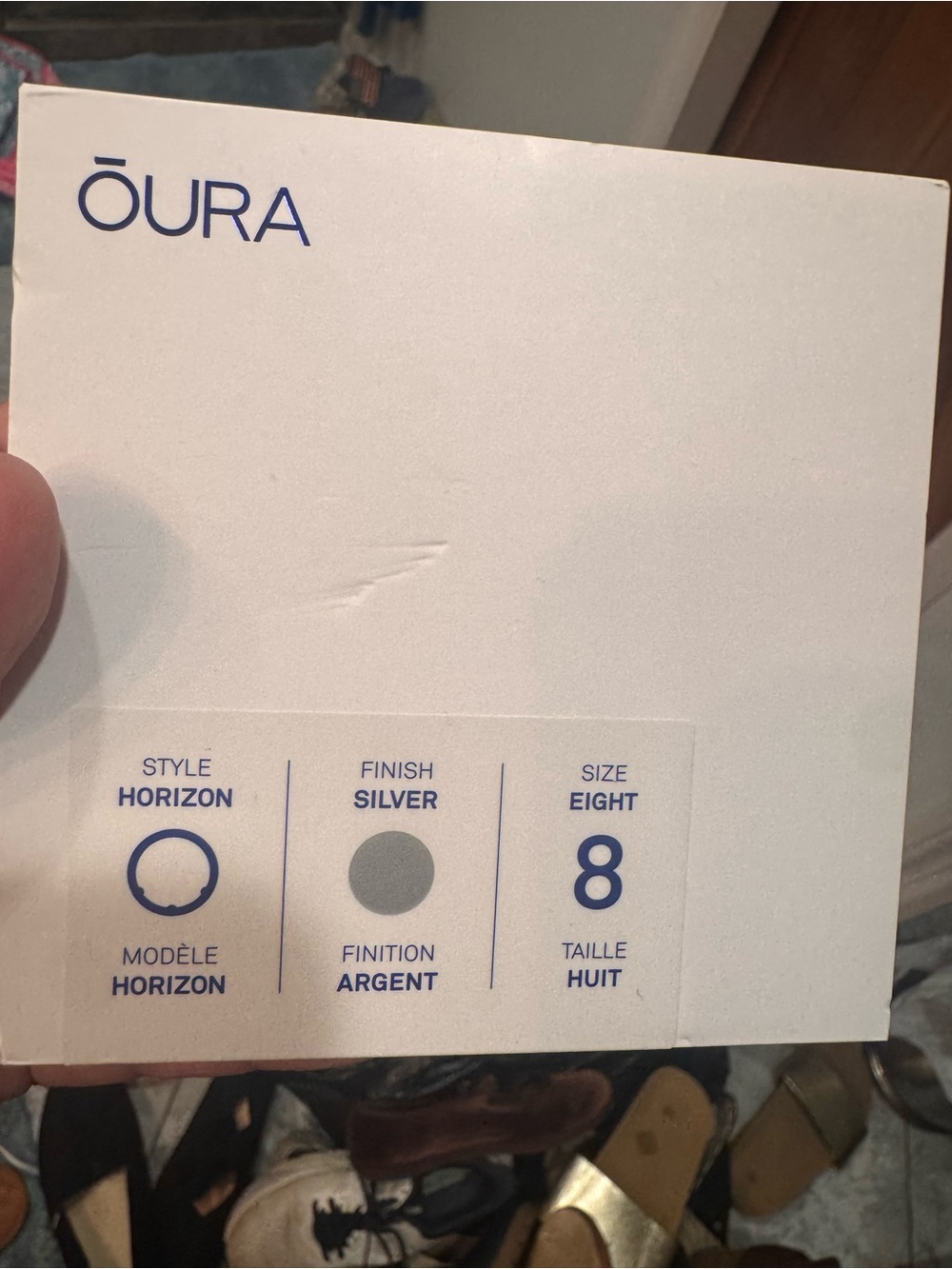 Oura Horizon Ring in Silver Finish - Size 8